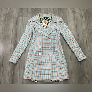 Vintage Heatherette Plaid‎ Jacket Sz 6